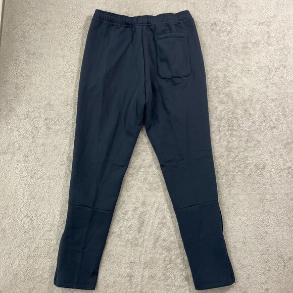 NEW Adidas Mens L Tapered Fit Jogger Sweatpants Navy Blue - Picture 3 of 10